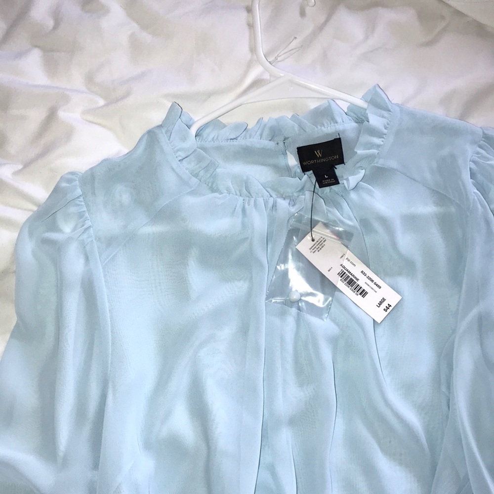 Pretty blue blouse!